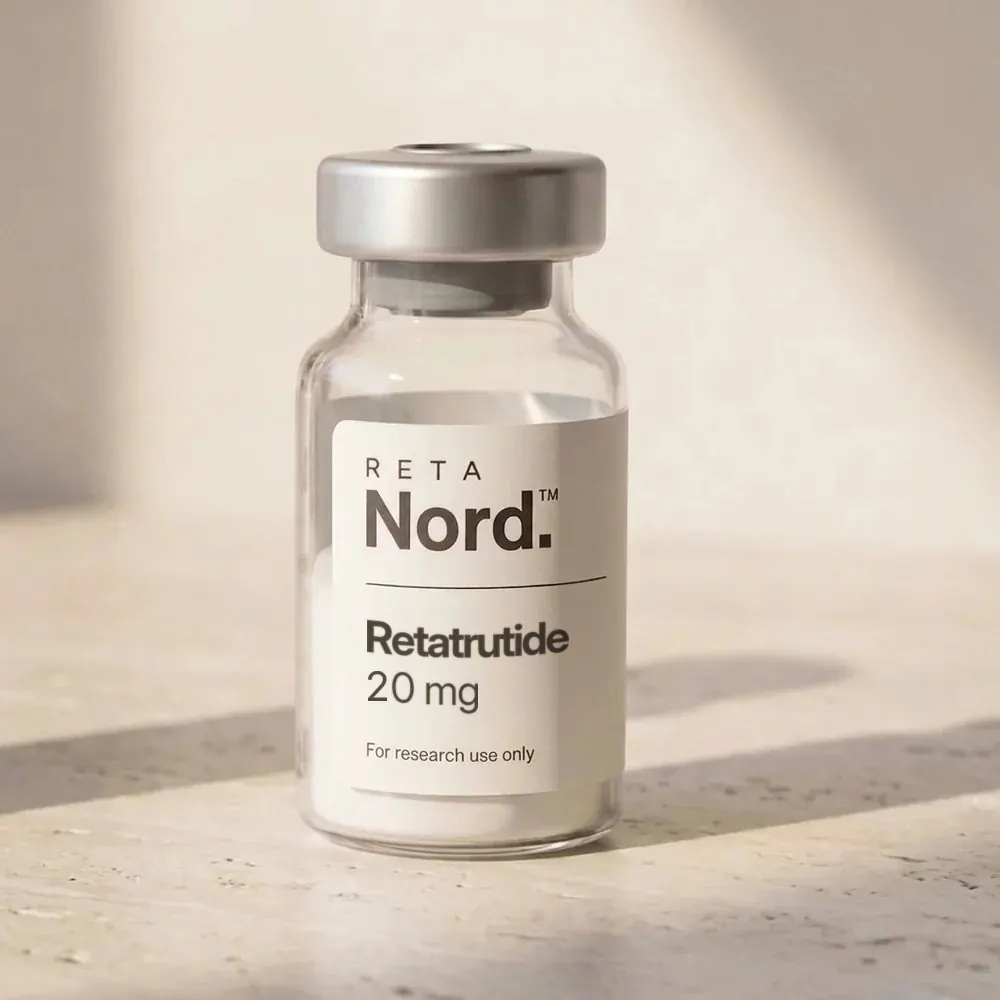 RetaNord Retatrutide 20 mg research peptide — 10-vial kit
